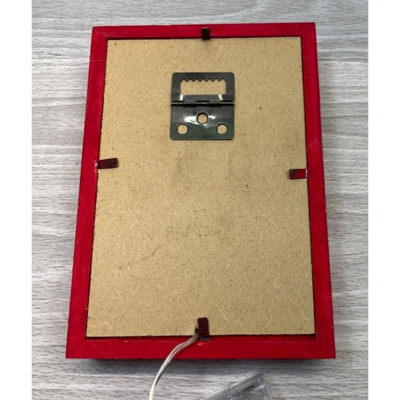 Keep Calm and Jingle On Red Light Up Shadow Box with Christmas Bells 6.5" Tall - Picture 3 of 7